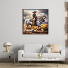 Load image into Gallery viewer, Cowgirl 40*40CM(Canvas) Full Round Drill Diamond Painting
