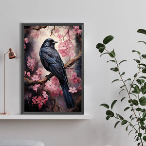 Bird On A Branch 40*60CM(Canvas) Full Round Drill Diamond Painting