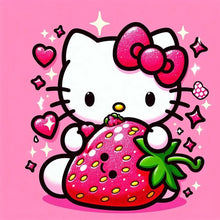 Load image into Gallery viewer, Strawberry Hello Kitty 30*30CM(Picture) Full Round Drill Diamond Painting
