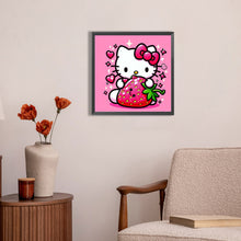 Load image into Gallery viewer, Strawberry Hello Kitty 30*30CM(Picture) Full Round Drill Diamond Painting
