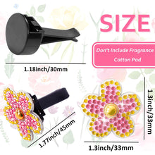 Load image into Gallery viewer, 6Pcs Diamond Painting Car Air Vent Clips Car Decor Gift for Women Girls (Flower)
