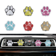 Load image into Gallery viewer, 6Pcs Diamond Painting Car Air Vent Clips Car Decor Gift for Women Girls(Dog Paw)
