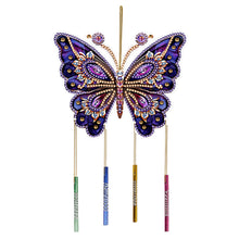 Load image into Gallery viewer, 2D Flat Butterfly Diamond Painting Wind Chimes Crystal Wind Chimes Pendant Kit
