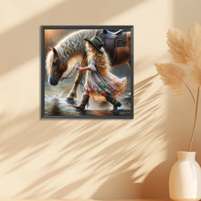 Load image into Gallery viewer, Cowgirl 30*30CM(Canvas) Full Round Drill Diamond Painting
