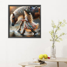 Load image into Gallery viewer, Cowgirl 30*30CM(Canvas) Full Round Drill Diamond Painting
