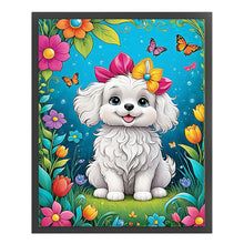 Load image into Gallery viewer, Yishu - Cute Dog - 40*50CM 11CT 3 Stamped Cross Stitch
