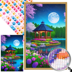 Night Garden 40*65CM(Picture) Full Round Drill Diamond Painting
