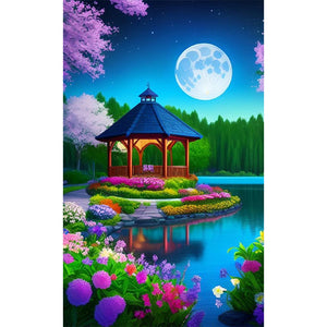 Night Garden 40*65CM(Picture) Full Round Drill Diamond Painting