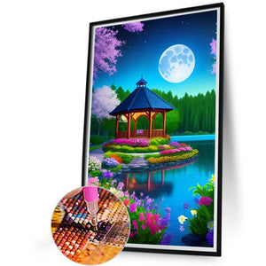 Night Garden 40*65CM(Picture) Full Round Drill Diamond Painting