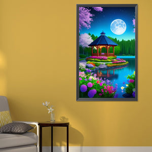 Night Garden 40*65CM(Picture) Full Round Drill Diamond Painting