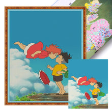 Load image into Gallery viewer, Yishu - Ponyo On The Cliff - 40*50CM 11CT 3 Stamped Cross Stitch
