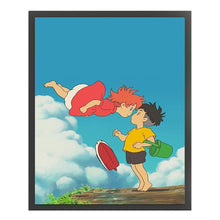 Load image into Gallery viewer, Yishu - Ponyo On The Cliff - 40*50CM 11CT 3 Stamped Cross Stitch
