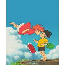 Load image into Gallery viewer, Yishu - Ponyo On The Cliff - 40*50CM 11CT 3 Stamped Cross Stitch

