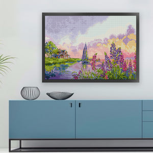 Spring Brand - Summer Scenery - 60*45CM 11CT 3 Stamped Cross Stitch
