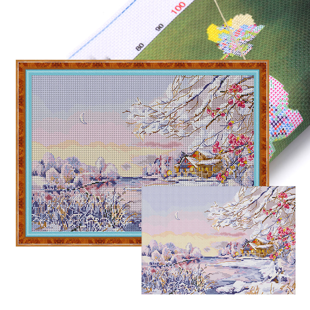 Spring Brand - Winter Morning - 55*42CM 11CT 3 Stamped Cross Stitch