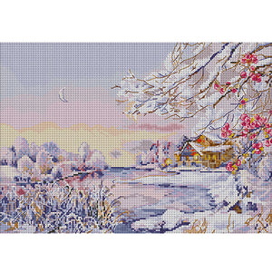 Spring Brand - Winter Morning - 55*42CM 11CT 3 Stamped Cross Stitch