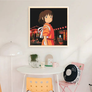 Yishu - Spirited Away - 40*40CM 11CT 3 Stamped Cross Stitch