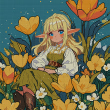 Load image into Gallery viewer, Joy Sunday - Elf - 47*47CM 14CT 2 Stamped Cross Stitch
