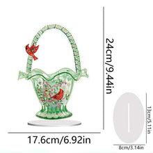 Load image into Gallery viewer, 2D Flat Cardinals Basket DIY Diamond Painting Desktop Ornaments Kit Home Decor
