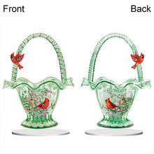 Load image into Gallery viewer, 2D Flat Cardinals Basket DIY Diamond Painting Desktop Ornaments Kit Home Decor
