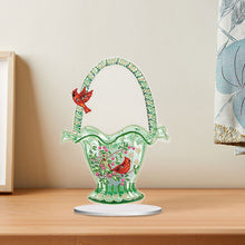 Load image into Gallery viewer, 2D Flat Cardinals Basket DIY Diamond Painting Desktop Ornaments Kit Home Decor
