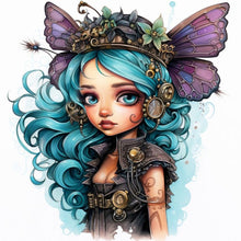 Load image into Gallery viewer, Yishu - Butterfly Girl - 50*50CM 11CT 3 Stamped Cross Stitch
