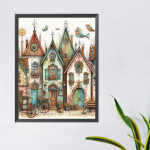 Artistic Abstract Street 40*50CM(Canvas) Full Round Drill Diamond Painting