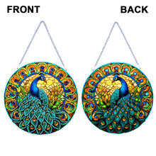 Load image into Gallery viewer, Double Sided Special Shaped Peacock 5D DIY Diamond Art Pendant Home Decoration
