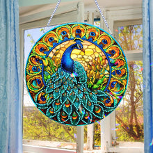 Load image into Gallery viewer, Double Sided Special Shaped Peacock 5D DIY Diamond Art Pendant Home Decoration
