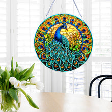 Load image into Gallery viewer, Double Sided Special Shaped Peacock 5D DIY Diamond Art Pendant Home Decoration
