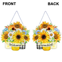 Load image into Gallery viewer, Double Sided Special Shaped 5D DIY Sunflower Bouquet Hanging Diamond Art Kits
