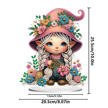 Load image into Gallery viewer, Double Side Special Shaped Cute Girl Diamond Painting Desktop Ornaments Kit
