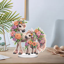 Load image into Gallery viewer, Acrylic Special Shaped Needle Horse 5D DIY Diamond Art Tabletop Decorations
