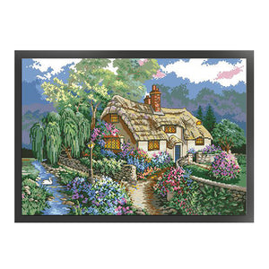 Joy Sunday - Sunset - 54*38CM 14CT 2 Stamped Cross Stitch