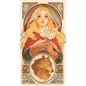 Yishu - Little Red Riding Hood Cards - 40*70CM 11CT 3 Stamped Cross Stitch