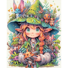 Load image into Gallery viewer, Forest Girl 40*50CM(Picture) Full Round Drill Diamond Painting

