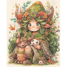 Load image into Gallery viewer, Forest Girl 40*50CM(Picture) Full Round Drill Diamond Painting
