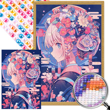 Load image into Gallery viewer, Cartoon Girl 40*60CM(Picture) Full Round Drill Diamond Painting
