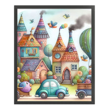 Load image into Gallery viewer, Huancan - Colorful Town - 50*60CM 11CT 3 Stamped Cross Stitch
