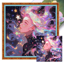 Load image into Gallery viewer, Huancan - Starlight Girl - 50*50CM 14CT 2 Stamped Cross Stitch
