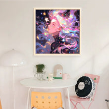 Load image into Gallery viewer, Huancan - Starlight Girl - 50*50CM 14CT 2 Stamped Cross Stitch
