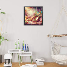 Load image into Gallery viewer, Dream Feather High Heels 30*30CM(Canvas) Partial Special Shaped Drill Diamond Painting
