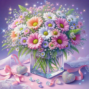Flowers 40*40CM(Picture) Full Square Drill Diamond Painting