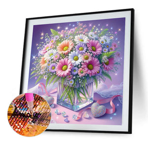 Flowers 40*40CM(Picture) Full Square Drill Diamond Painting
