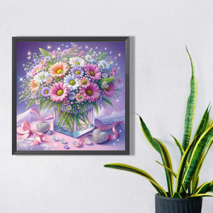 Flowers 40*40CM(Picture) Full Square Drill Diamond Painting
