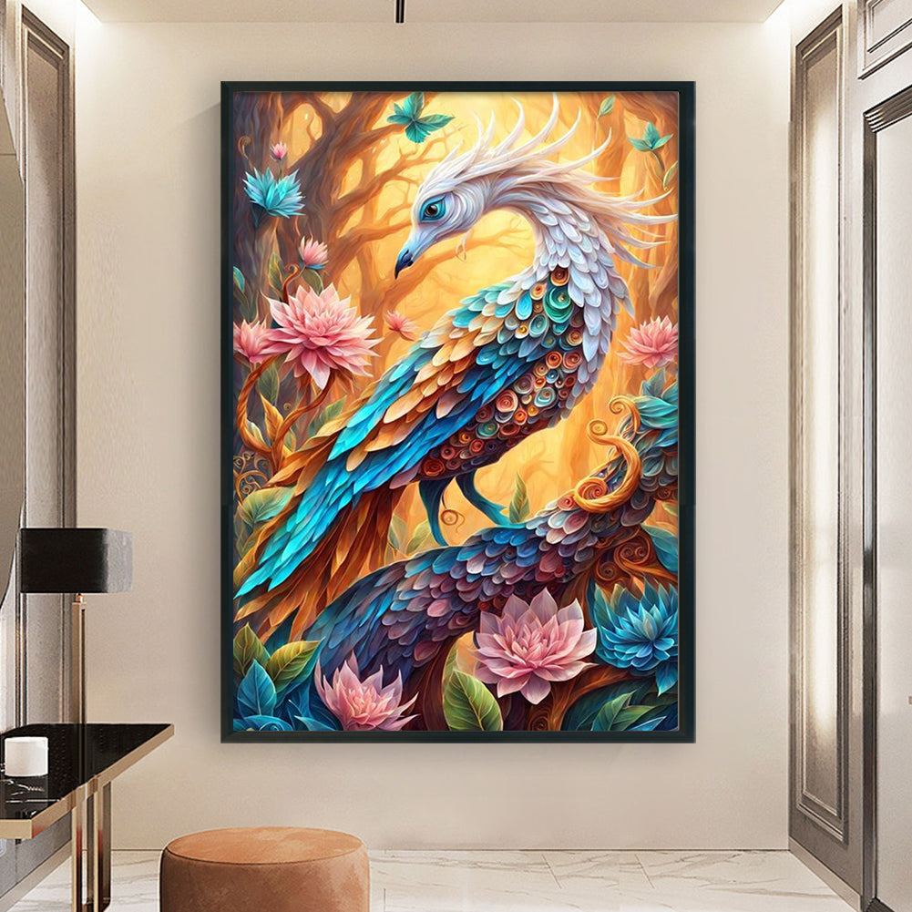 Bird - Full 11CT Stamped Cross Stitch 45x65CM - Yishu