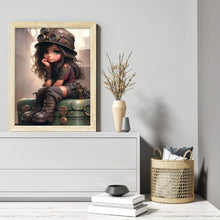 Load image into Gallery viewer, Big-Eyed Girl 40*50CM(Canvas) Full Round Drill Diamond Painting
