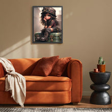 Load image into Gallery viewer, Big-Eyed Girl 40*50CM(Canvas) Full Round Drill Diamond Painting
