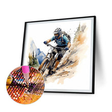 Load image into Gallery viewer, Boy On A Bicycle 30*30CM(Canvas) Full Round Drill Diamond Painting
