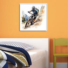 Load image into Gallery viewer, Boy On A Bicycle 30*30CM(Canvas) Full Round Drill Diamond Painting
